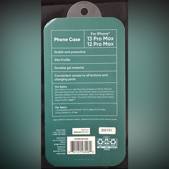 Protect Onn NEW iPhone 12/13 Pro Max Protective Case - Picture 2 of 2